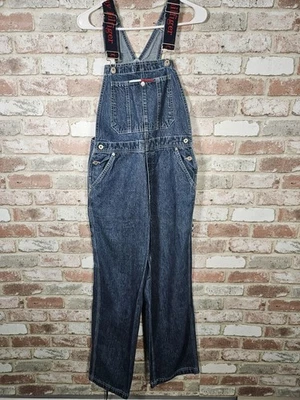 Macacão jeans masculino vintage Y2K Tommy Hilfiger XS - Imagem 1 de 4