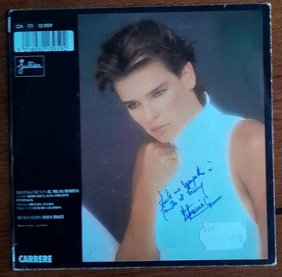 RARE SP STEPHANIE DE MONACO Dédicacé signé Grimaldi Chanson Française Années 80 - Image 1 of 3