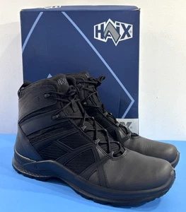 NIB 12 M MEN'S HAIX BLACK EAGLE ATHLETIC 2.1 MID SIDE ZIP BOOTS BLACK - Picture 1 of 8