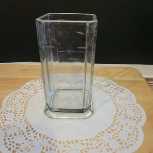 Vintage New Keystone Beater Square Heavy Measuring Glass - Picture 1 of 8