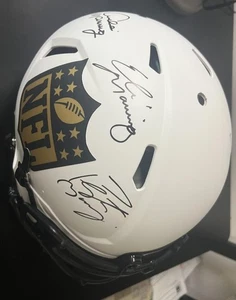 Peyton Eli Archie Manning Signed/Auto Riddell NFL Helmet Eclipse FANATICS COA - Picture 1 of 10