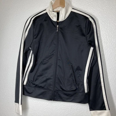 Juicy Couture Jacket Womens Medium Track Zip Up Retro Y2K 00s Black - Image 1 of 4