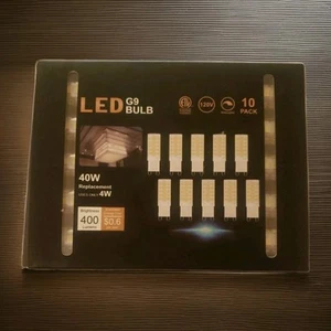 New, Pack of 10, G9 Dimmable LED BULB 6000k 4W 40W Bright, Crisp Light - Picture 1 of 3