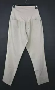 Old Navy Women Elastic Waist Smooth Maternity Full-Panel Pixie Ankle Pants 10 - Picture 1 of 7