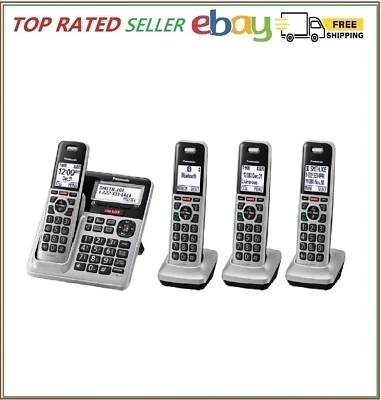 Panasonic KX-TG994 DECT 6.0 Bluetooth 4-Handset Phone Bundle SK New In Box - Image 1 of 4