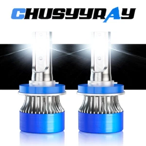 Kit de faros LED H11 H8 H9 bombilla de haz alto bajo súper brillante 6500K blanco 360000LM - Imagen 1 de 10