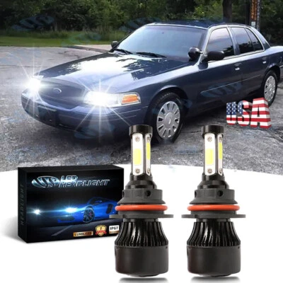 2x 9007/HB5 Kit Faros LED Coche Bombillas Alto/Lo Para Ford Crown Victoria 2011-2006 Foto 1 de 4