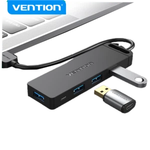 4 Port USB 3.0 Hub Multi Splitter Expansion Fast Speed Desktop PC Laptop Adapter - Picture 1 of 18