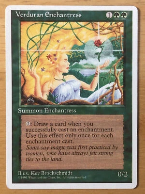 Verduran Enchantress English Alternate 4th Edition 4ED mtg SP+ - Image 1 of 2
