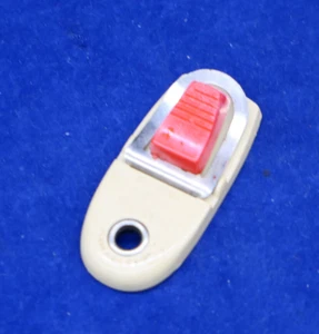 Sterling Hole Punch 666 Metal Single Hole Red Button Small Vintage - Picture 1 of 7