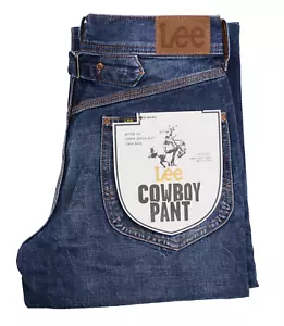 Lee Brooklyn Cowboy Pants Denim Jeans 100% Cotton Men's Sizes Classic Straight - Picture 1 of 23