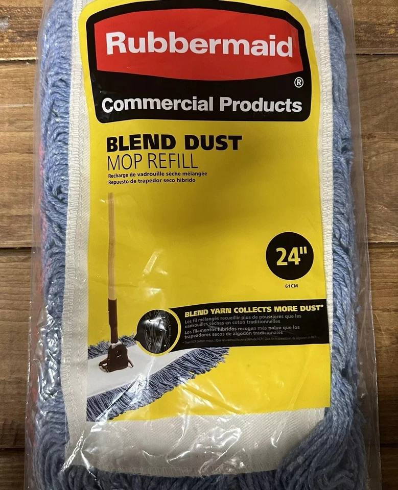Rubbermaid 混合 24 英寸除尘拖把替换清洁工具清洁 — 第 1/1 张图片