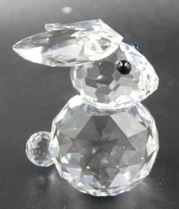 RARE SWAROVSKI CRYSTAL LARGE RABBIT FLAT EARS USA ONLY 013725 OLD SQUARE MARK - Picture 1 of 4