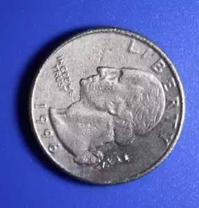 1996-P Washington Quarter Error Struck Through Grease Bu (U3) - Picture 1 of 11