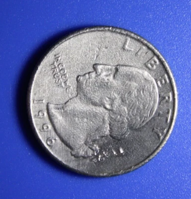 1996-P Washington Quarter Error Struck Through Grease  Bu (U3) - Image 1 of 4