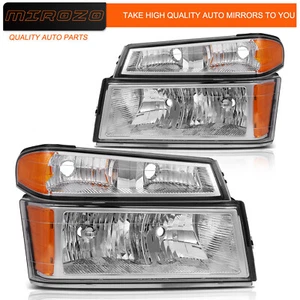 Headlights Assembly Fits 2004-2012 Chevy Colorado GMC Canyon Left+Right Sides - Picture 1 of 10