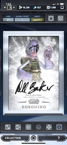 Topps Star Wars Digital Card Trader Silver Gilded Inception Robonino Sig Insert - Picture 1 of 1