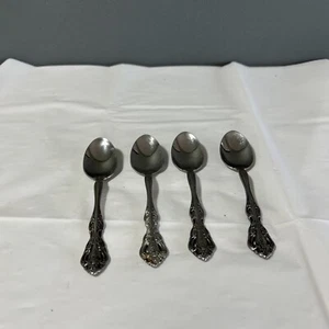 Oneida Michelangelo Cube Set of 4 Place Spoons Heirloom Stainless Flatware 8k - Picture 1 of 3