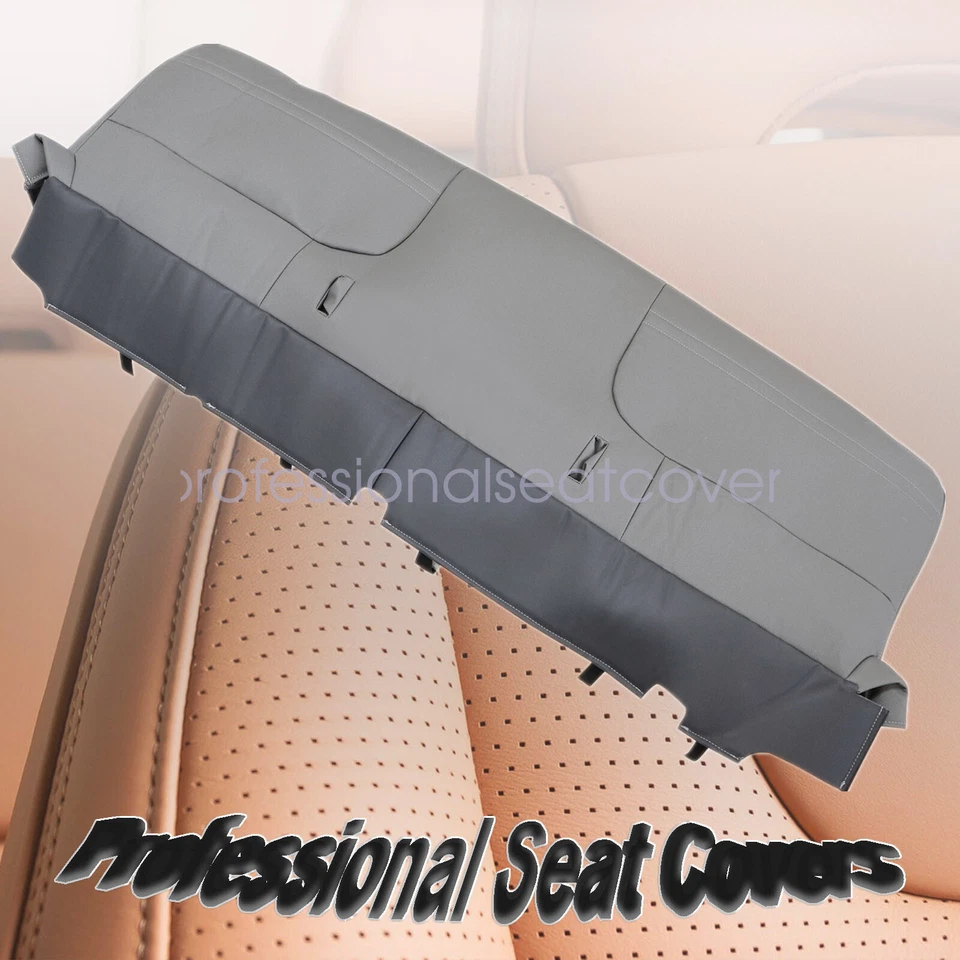 For Ford F250 F350 F450 Super Duty 1999-2002 Front Bench Bottom Seat Cover Gray - Image 1 of 4