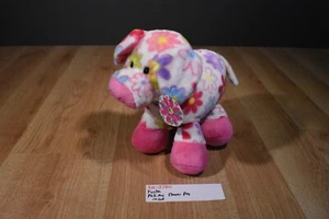Peluche Fiesta Blanco y Rosa Pick Me Cerdo con Flores (310-2780) - Imagen 1 de 6