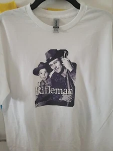 CAMISETA BLANCA DE COLECCIÓN THE RIFLEMAN TALLAS PARA ADULTOS S-xl - Imagen 1 de 1