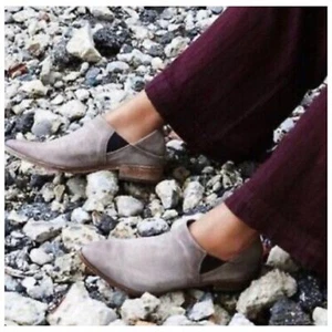Botines Free People para mujer talla 6 de cuero grises botines de azalea desgastados - Imagen 1 de 10