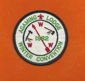 SCOUT BSA OA LODGE 257 AGAMING 1982 CONVERSIONE INVERNALE CONSIGLIO CAPO INDIANO MN WWW - Foto 1 di 1