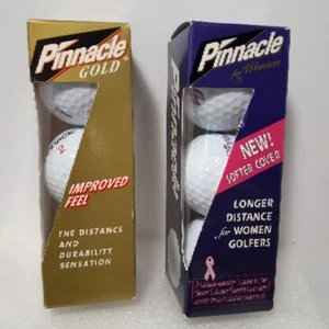 Pinnacle for Women Pink Ribbon Awareness Golf Balls & Gold both New 3 Packs LQQK - Picture 1 of 3