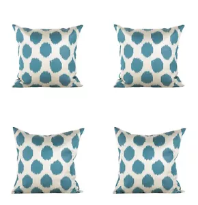 Ikat Pillow Cover Uzbek SET of 4 pcs 20.08" x 20.08" FREE Fast Shipment 08298 - Picture 1 of 11