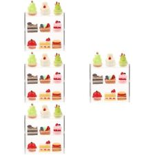  4 Sets Abs Exhibition Storage Rack Kitchen Cooking Game Cupcakes Stand