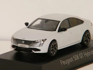 Peugeot 508 GT Hybrid 2023 Okenite White NOREV 1/43 Réf 475832 - Imagen 1 de 4