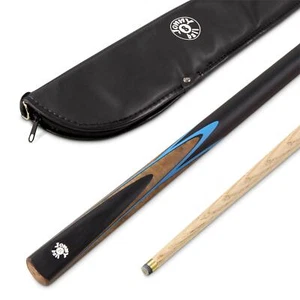 Jonny 8 Ball 42" 2 Piezas Azul Vanquish Niños Snooker Piscina Taco y Estuche Set 10mm - Imagen 1 de 6