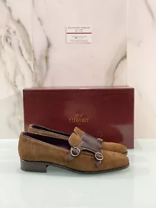 Lidfort Mocassino Doppia Fibbia Uomo 107/M In Desert Bison Luxury Lidfort Men 40 - Imagen 1 de 9