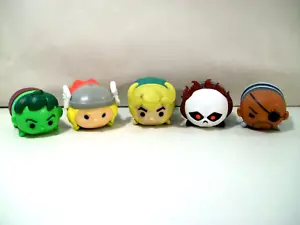 Lote de figuras Marvel Tsum Tsum, Thor, Ghost Rider, Nick Fury, Hulk, Loki - Imagen 1 de 3