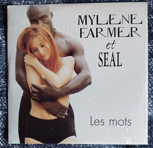 MYLENE FARMER ET SEAL CD 2 TITRES CARDSLEEVE " LES MOTS " UNIVERSAL 2001