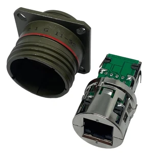 30460-RJFTV Amphenol Circular Mil Spec Ethernet Connector - Picture 1 of 2