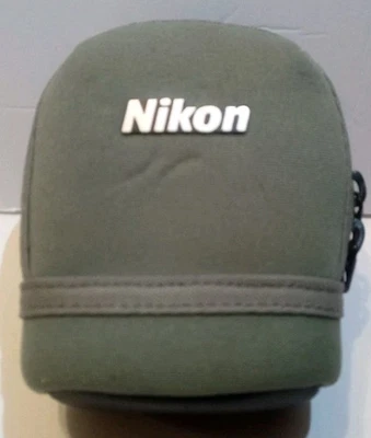 Nikon Gray Mutted Green Camera Case Zipper Waist Pouch - Image 1 of 4