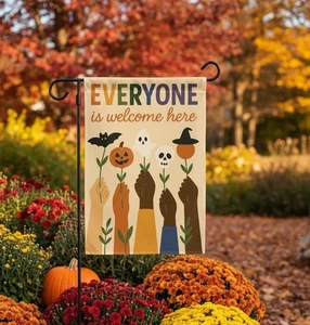 Inklusive Halloween Herbst Haus Garten Flagge, Jeder willkommen Zuhause Hof Deko - Bild 1 von 4