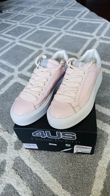 ZAPATILLAS MUJER PACIOTTI 4US ROSA CLARO Talla 8 CUERO SUAVE NYLON Nuevas En Caja Foto 1 de 4