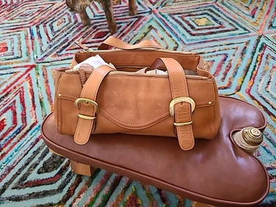 Bolso de mano vintage Michael Kors Standford de cuero tostado Foto 1 de 4