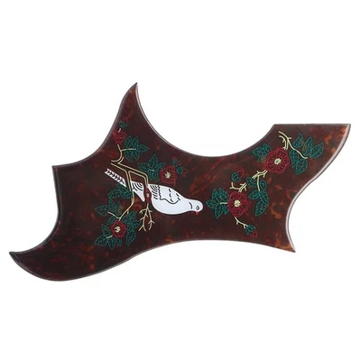 Dove Thick Self-adhesive Acoustic Guitar Pickguard Scratch Plate Brown Tortoise Foto 1 de 3