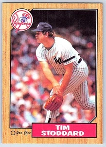 1987 O-Pee-Chee Tim Stoddard New York Yankees #321 - Picture 1 of 2