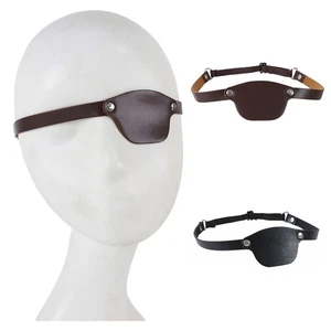 Unisex Adults Party Props Rivet Eye Patches Comfortable Cosplay Mask Adjustable - Picture 1 of 21