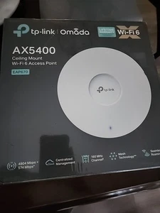 TP-Link EAP670 Omada WiFi 6 AX5400 Wireless 2.5G Ceiling Mount Access Point - Afbeelding 1 van 2