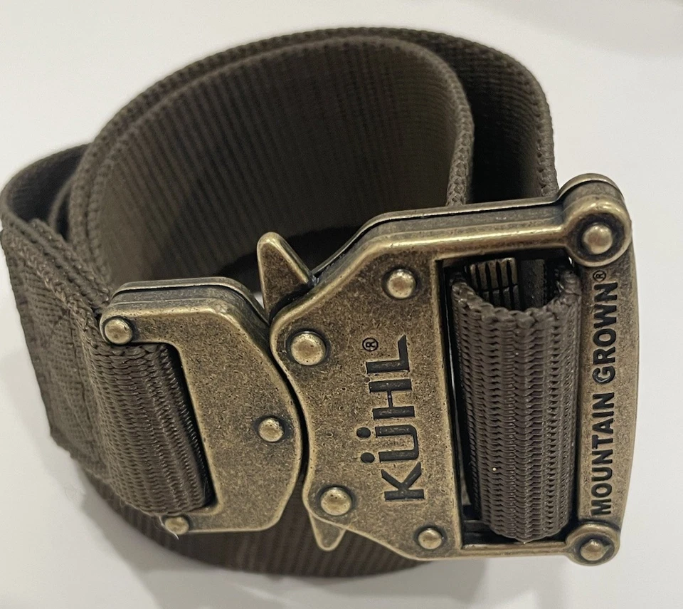Cinturón Kuhl Raid negro grande 40 pulgadas de largo ajustable para cintura Foto 1 de 3