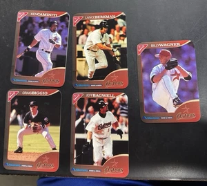 1999 Nabisco 5 Karten Set Astros Stars Baggwell Biggio Wagner - Bild 1 von 2