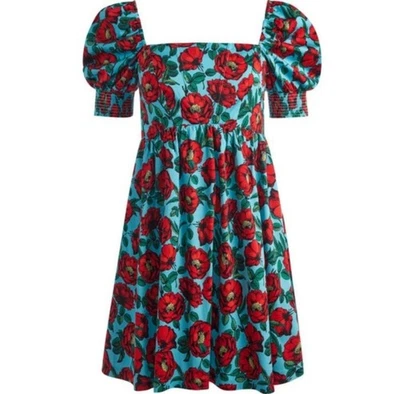 Alice + Olivia Rreyna Floral Empire Dress, Size 10 , Color Beach Bliss Aqua BNWT - Image 1 of 4
