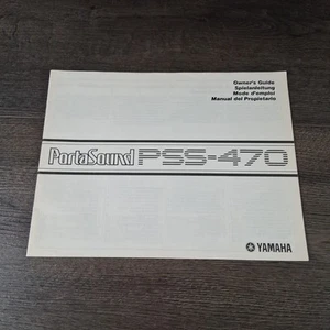 Yamaha Portasound PSS-470 Keyboard Original Owner's Guide Manual - Picture 1 of 4
