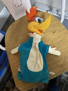 Vintage 1962 Woody Specht Puppe Zugschnur Plüsch Mattel Schnur zieht seltsamen Klang - Bild 1 von 7