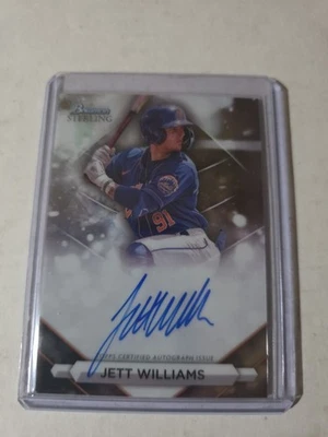 2023 Bowman Sterling Prospects Jett Williams Autograph New York Mets - Image 1 of 2